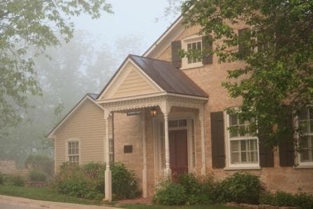 Weinert Haus Exterior on a foggy morning