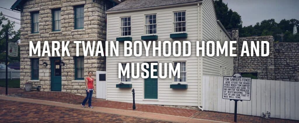 Exterior view of the Mark Twain Boyhood Home and Museum.