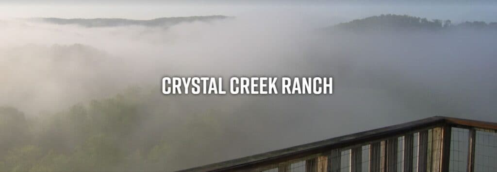 Foggy landscape view from Crystal Creek Ranch.